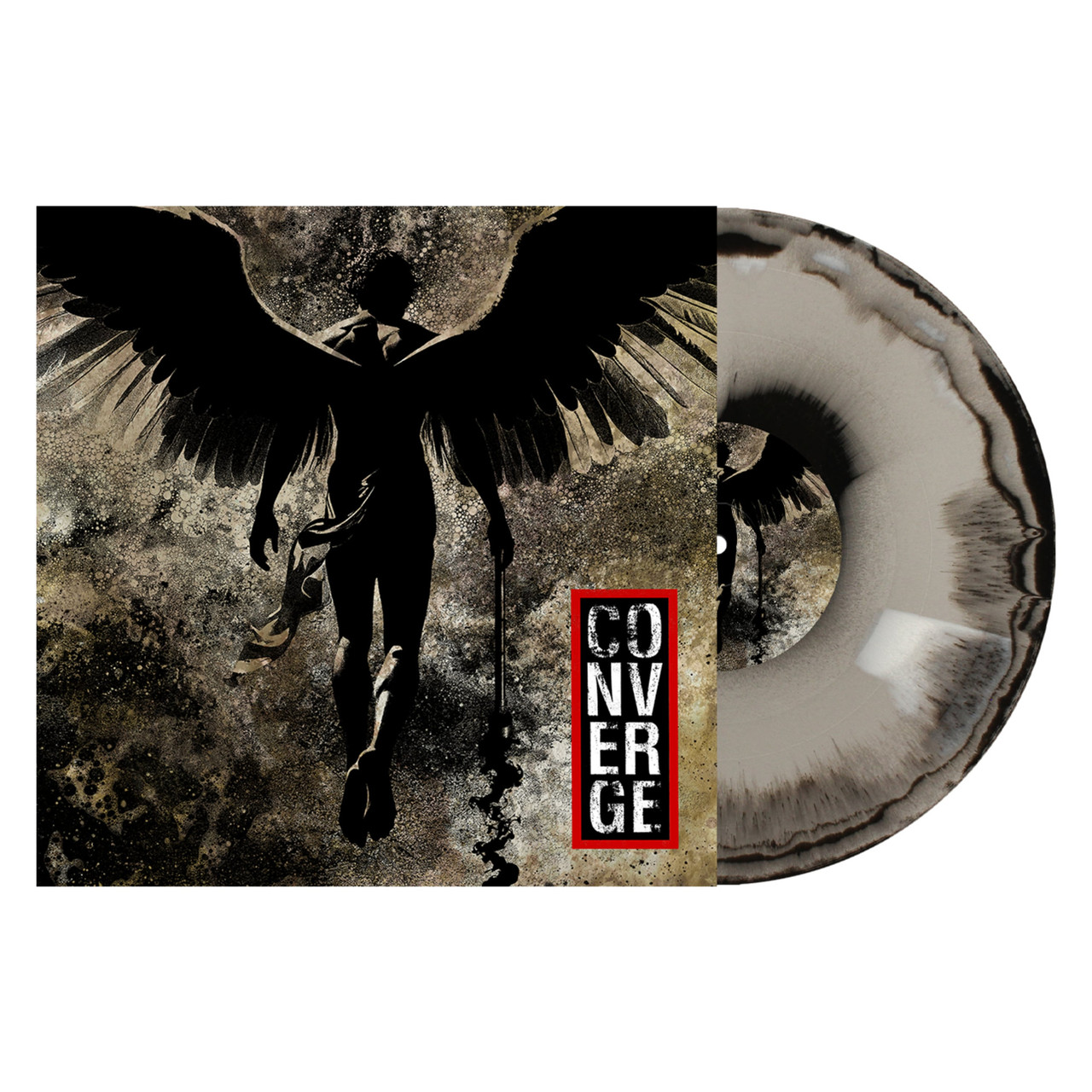 Converge 'Love Is Not Enough' LP Fallen Angel Black Grey Swirl Vinyl