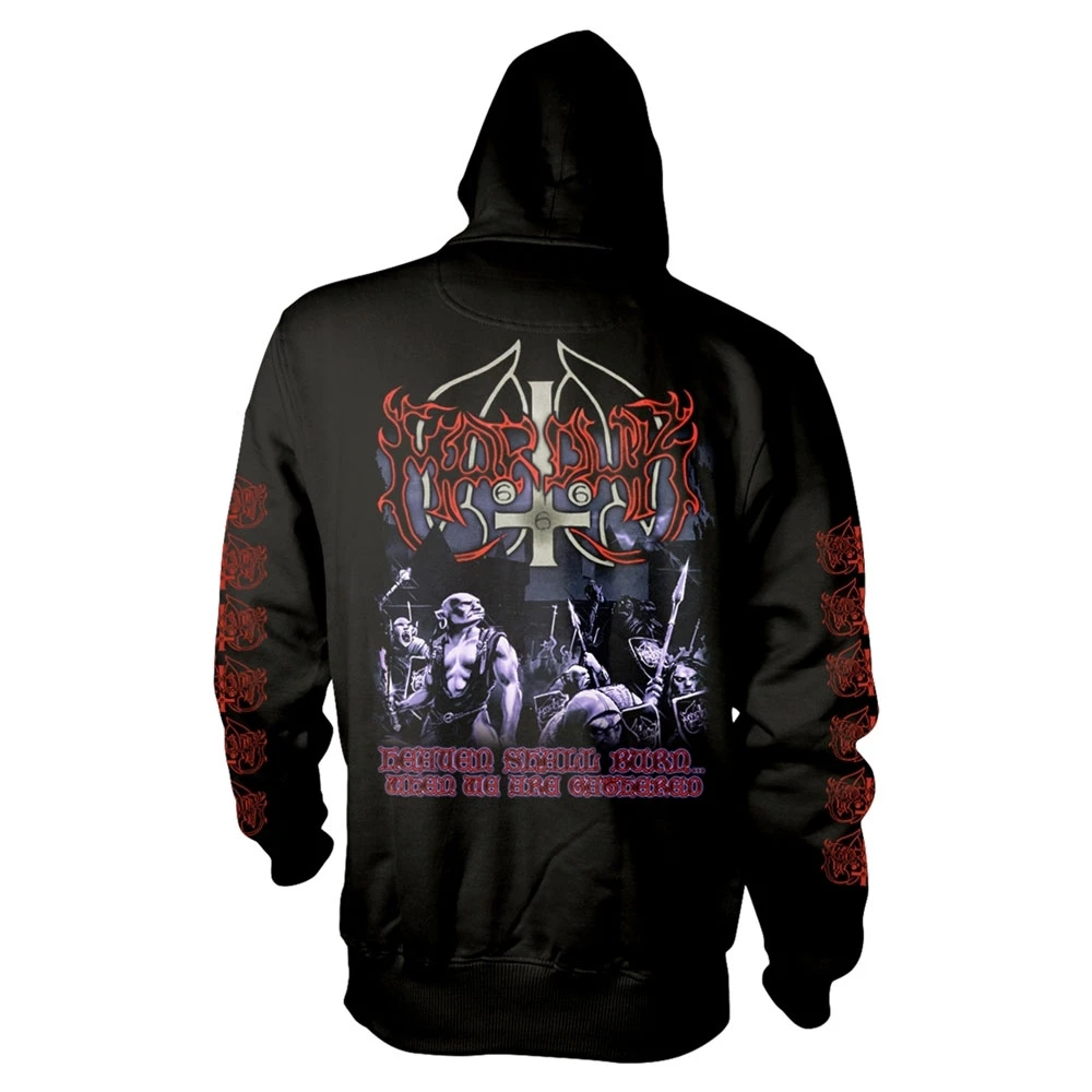 Marduk 'Heaven Shall Burn' (Black) Pull Over Hoodie Back