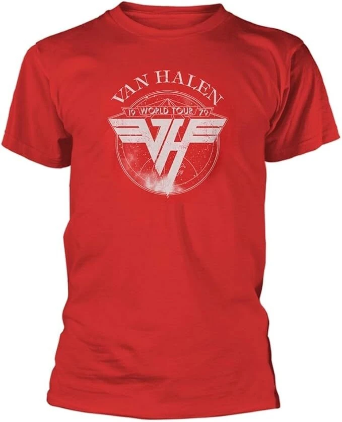 Van Halen '1979 Tour V2' (Red) T-Shirt