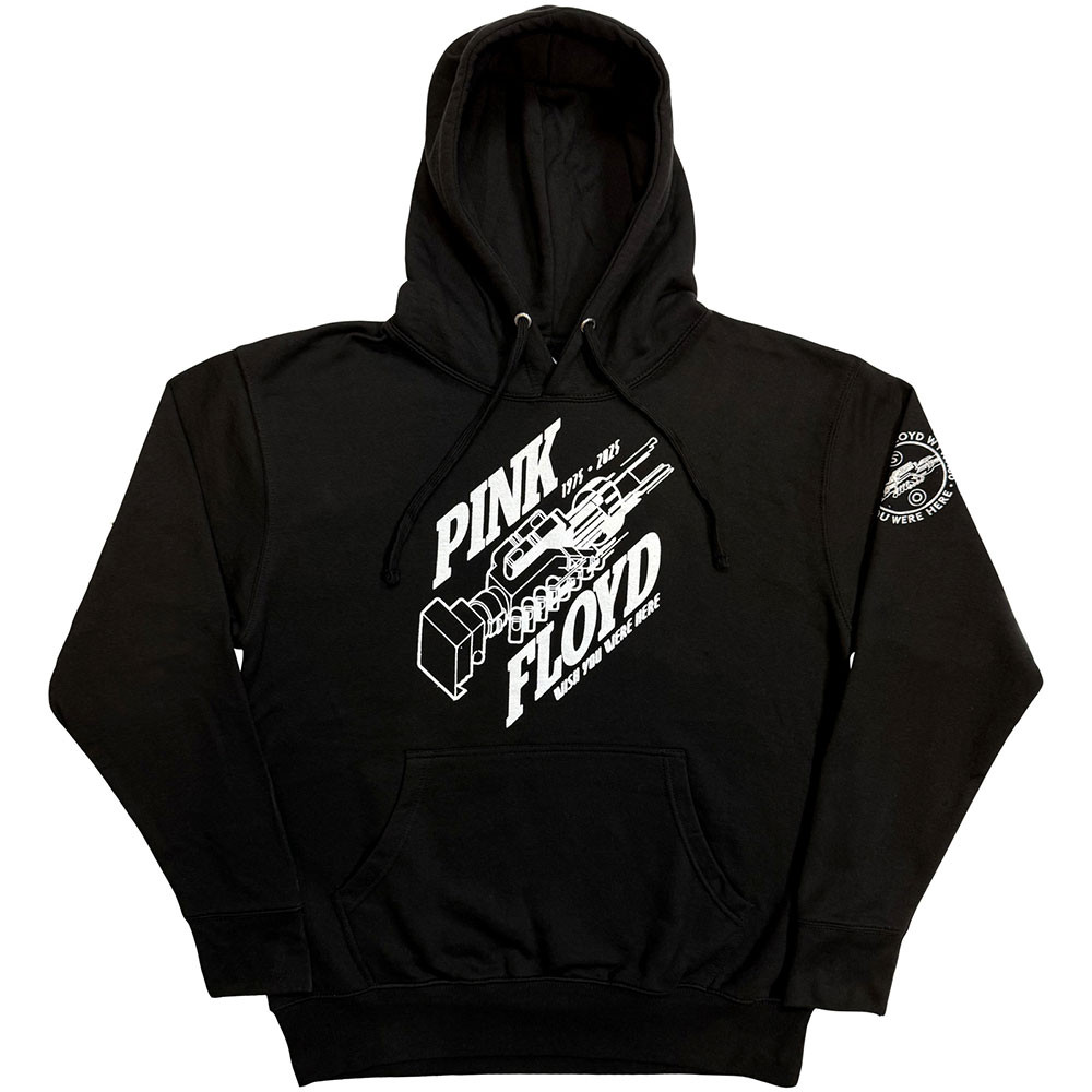 Pink Floyd 'Robot Hands Wish You Were Here 50' (Black) Pull Over Hoodie