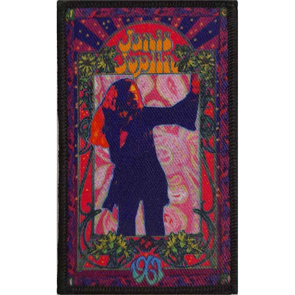 Janis Joplin 'Floral Flame' Iron On Patch