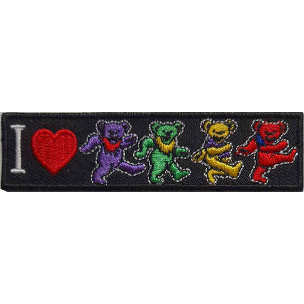 Grateful Dead 'I Love Bears' Iron On Patch