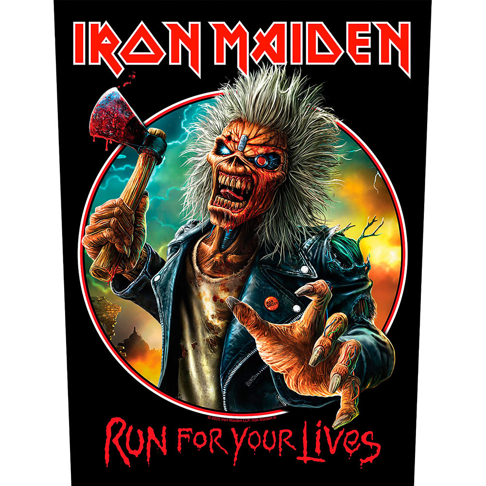 Iron Maiden 'Run For Your Lives' Back Patch