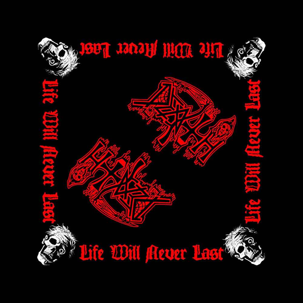 Death 'Life Will Never Last' (Black) Bandana