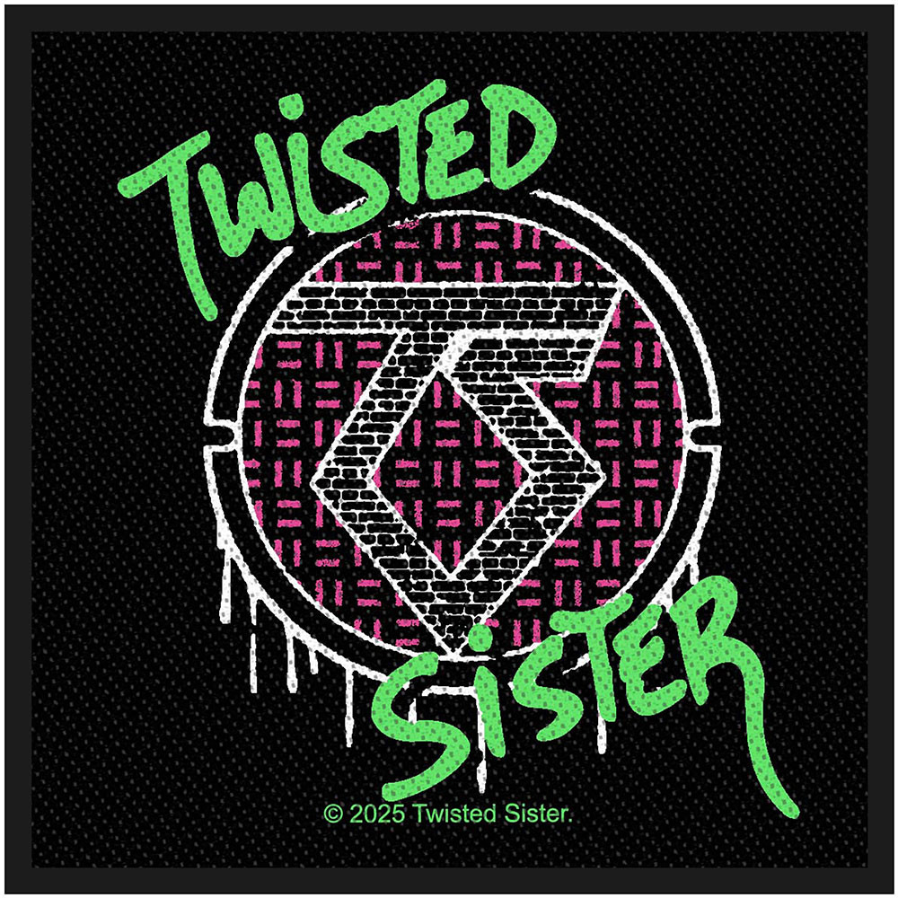 Twisted Sister 'Spray Logo' Woven Patch