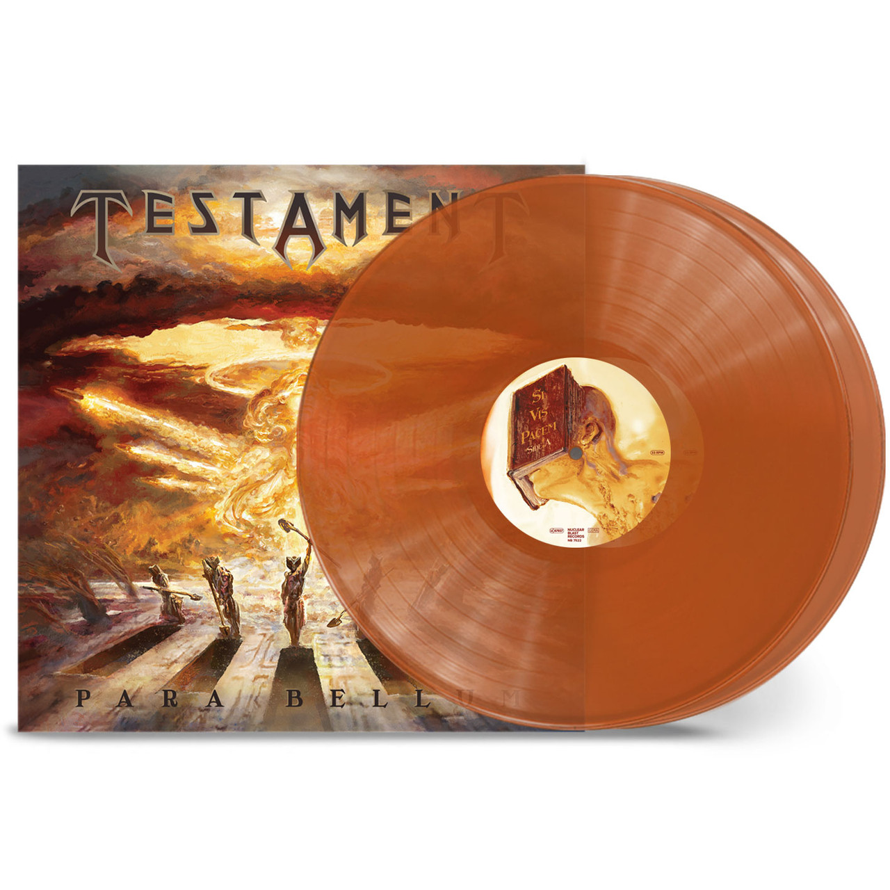 Testament 'Para Bellum' 2LP Transparent Orange Vinyl