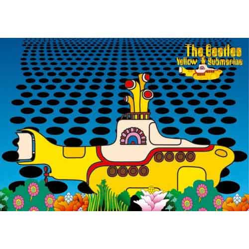 The Beatles 'Yellow Submarine Sea Of Holes' Postcard