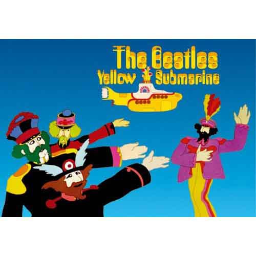 The Beatles 'Yellow Submarine Band 1' Postcard