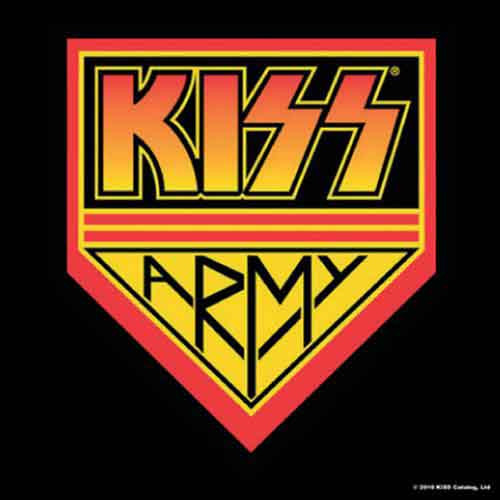 KISS 'Army Pennant' Single Cork Coaster