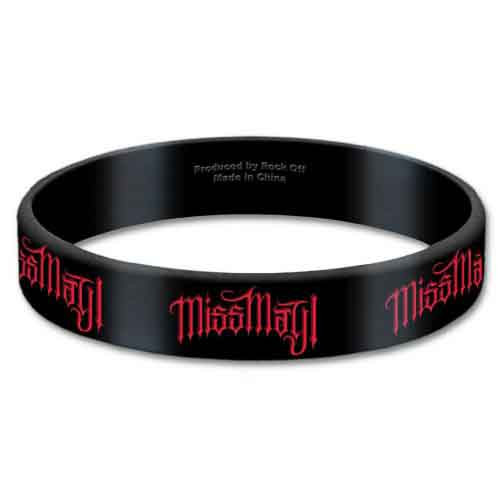 Miss May I 'Logo' Gummy Wristband