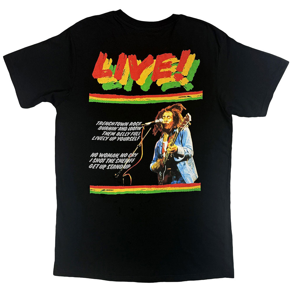 Bob Marley 'Live Concert' (Black) T-Shirt