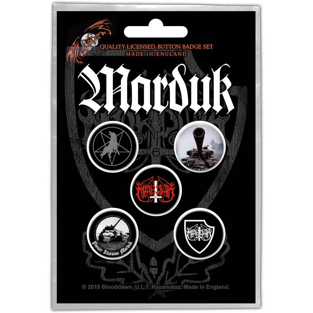 Marduk 'Panzer Division' Button Badg…