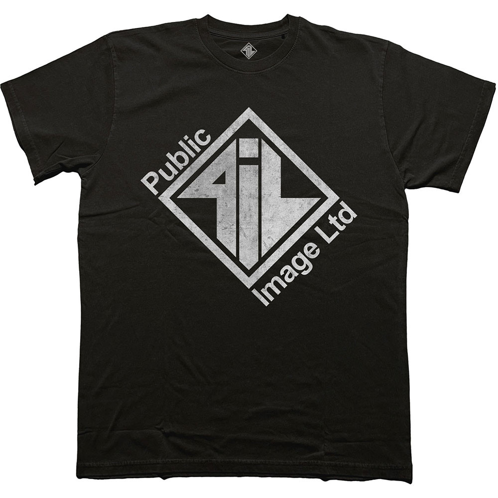 Public Image Ltd 'Diamond Logo & Text' (Black) T-Shirt