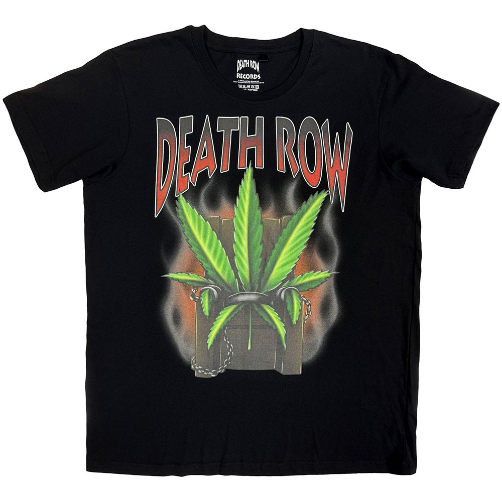Death Row Records 'Leaf' (Black) T-Shirt