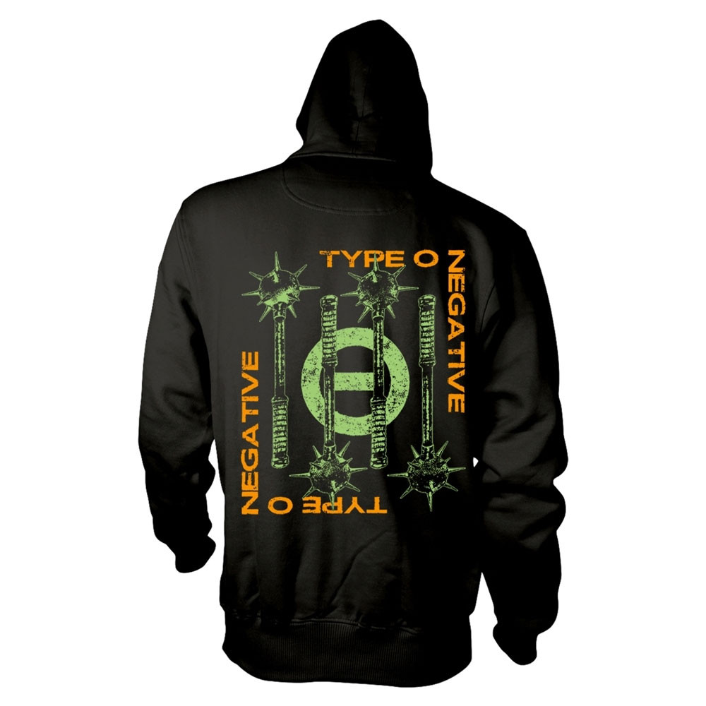Type O Negative 'Mace' (Black) Pull Over Hoodie Back