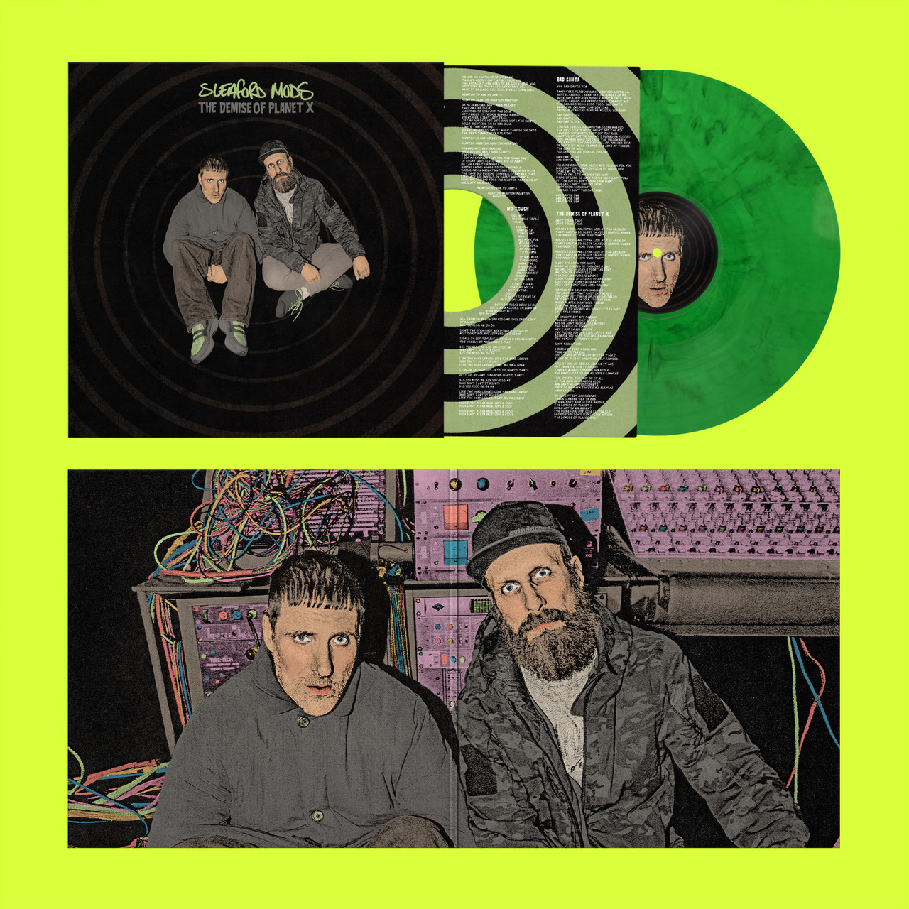 Sleaford Mods 'The Demise of Planet X' LP Neon Green Marble Vinyl