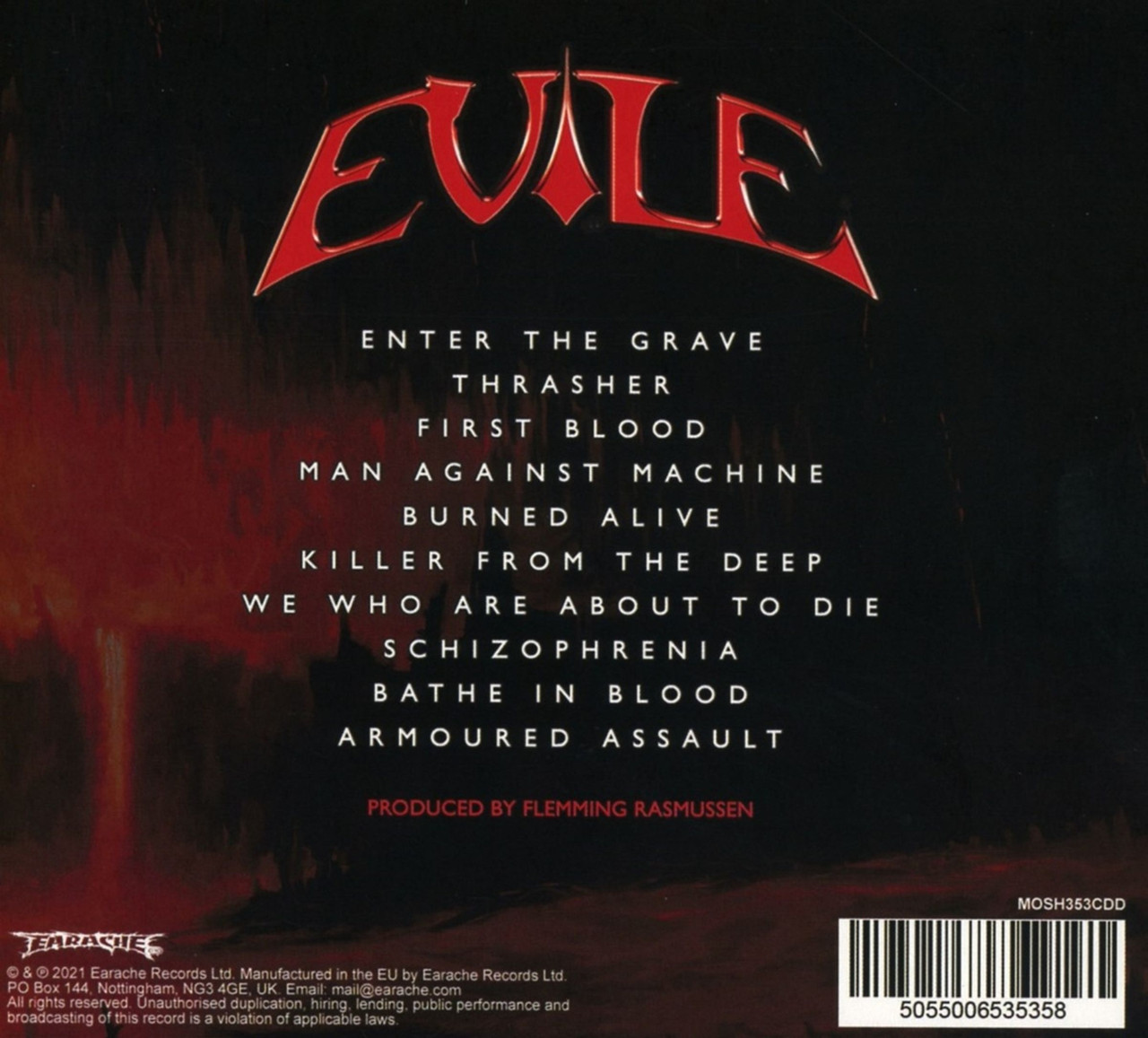 Evile 'Enter The Grave' CD Digipack