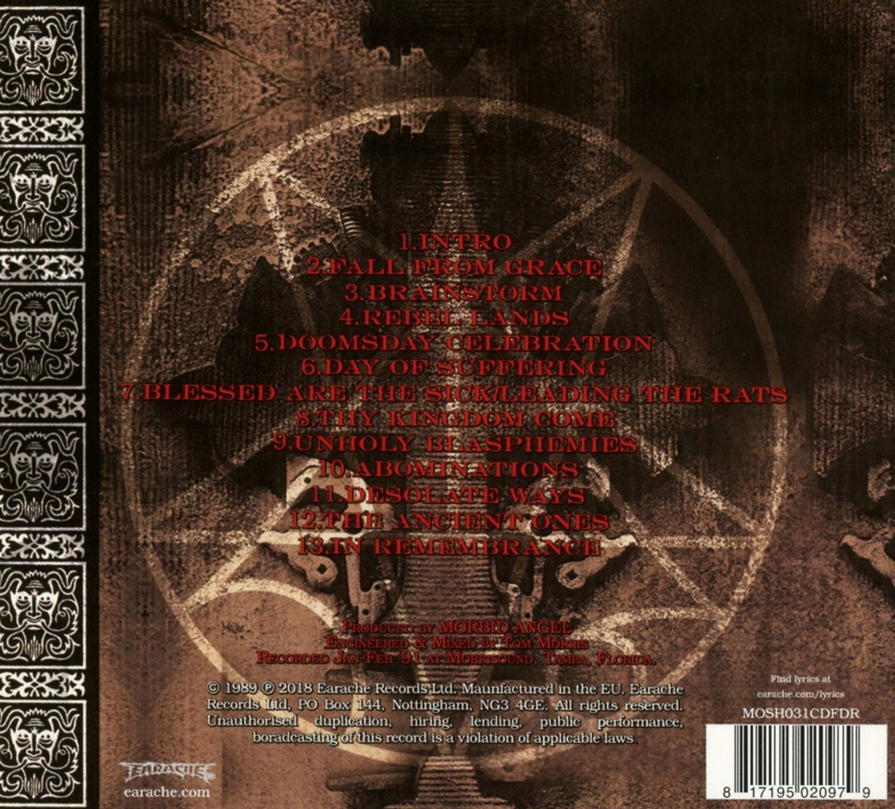 Morbid Angel 'Blessed Are The Sick' (FDR Remaster) CD Digipack