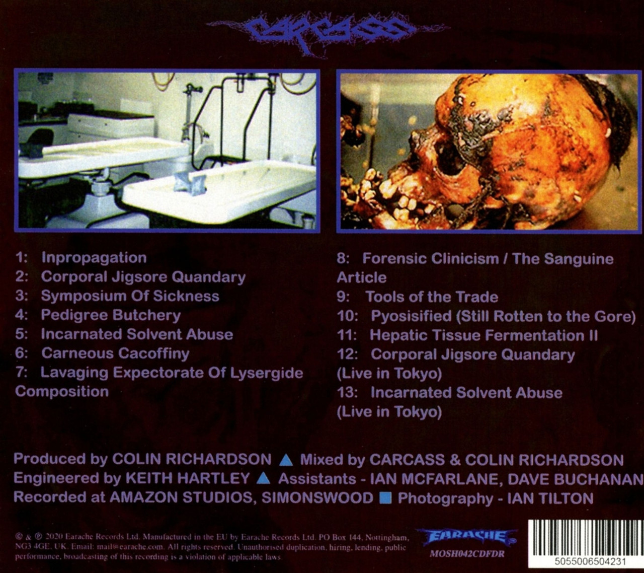 Carcass 'Necroticism - Descanting The Insalubrious' (FDR Remaster) CD Digipack