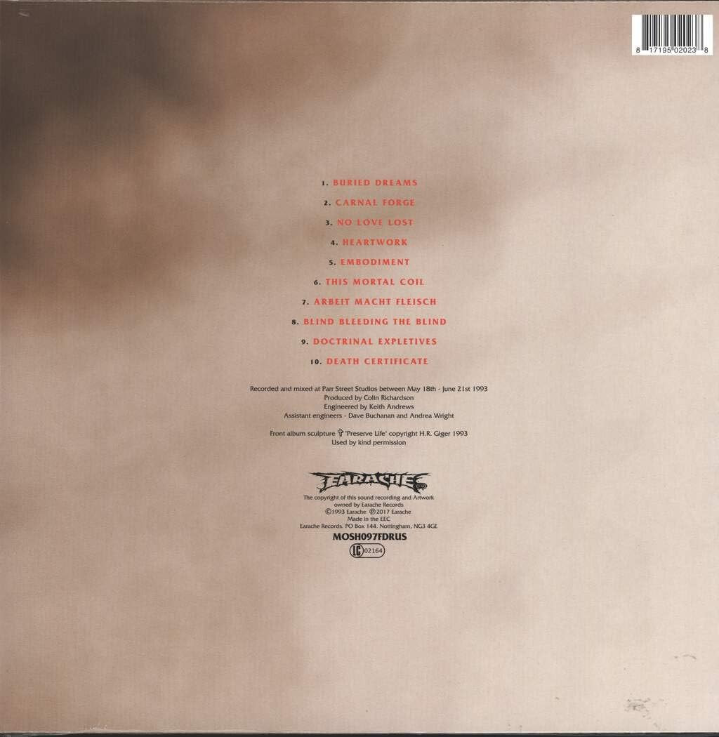 Carcass 'Heartwork' LP Black Vinyl