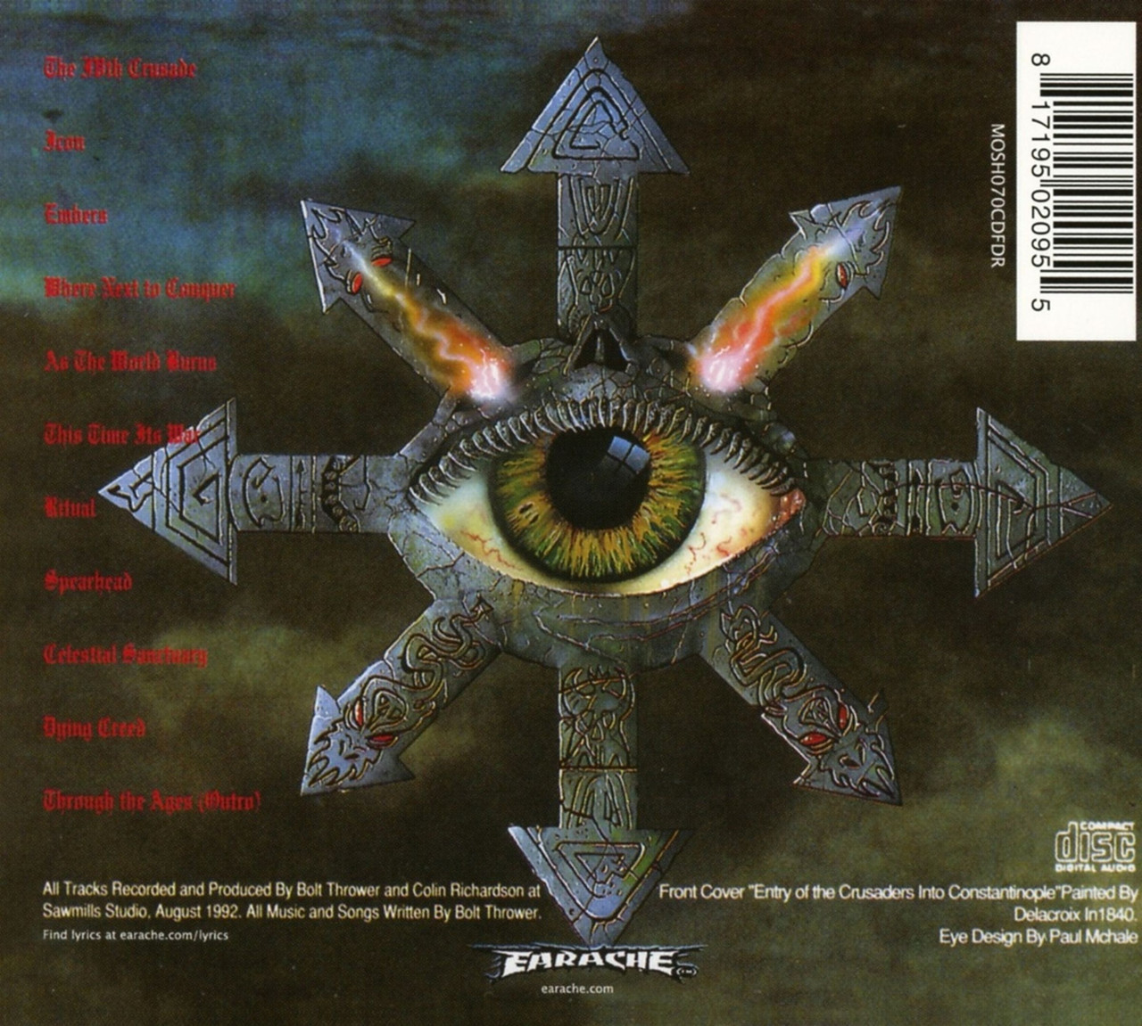 Bolt Thrower 'The IVth Crusade' (FDR Remaster) CD Digipack