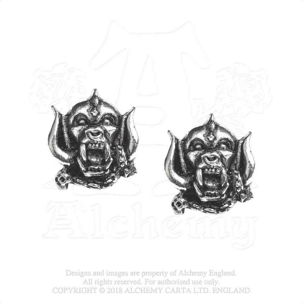 Motorhead 'War Pig' Stud Earrings
