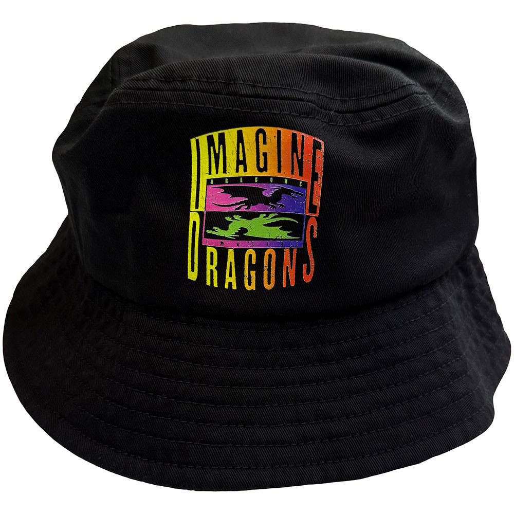 Imagine Dragons 'Double Dragons' (Faded Black) Bucket Hat