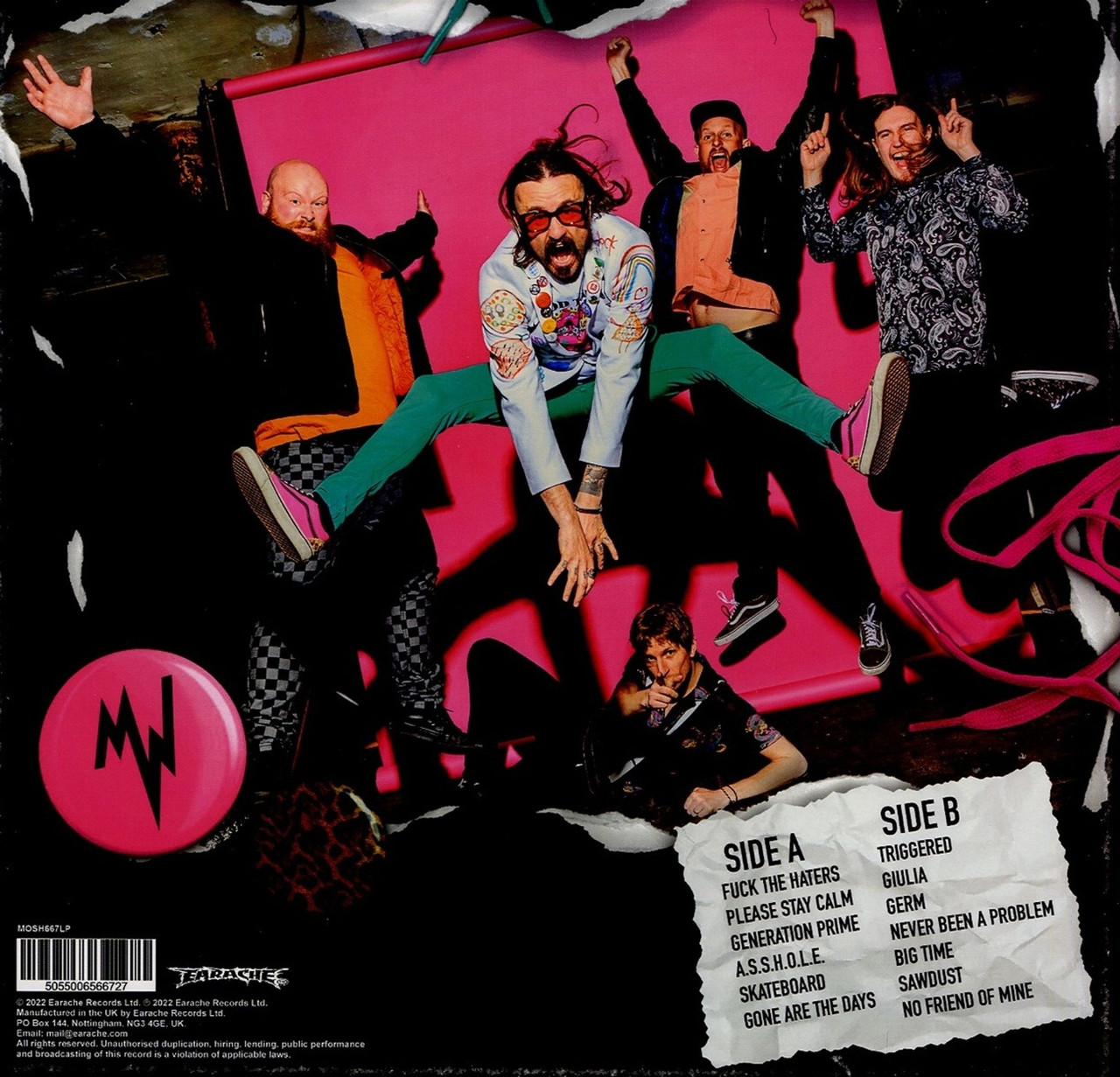 Massive Wagons 'Triggered' LP Black Vinyl
