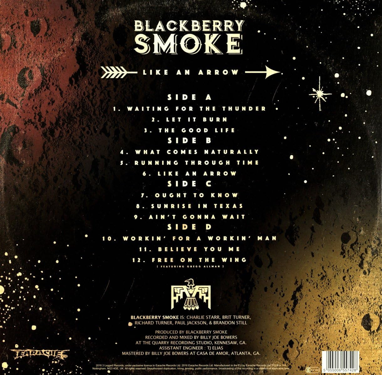 Blackberry Smoke 'Like An Arrow' 2LP Black Vinyl
