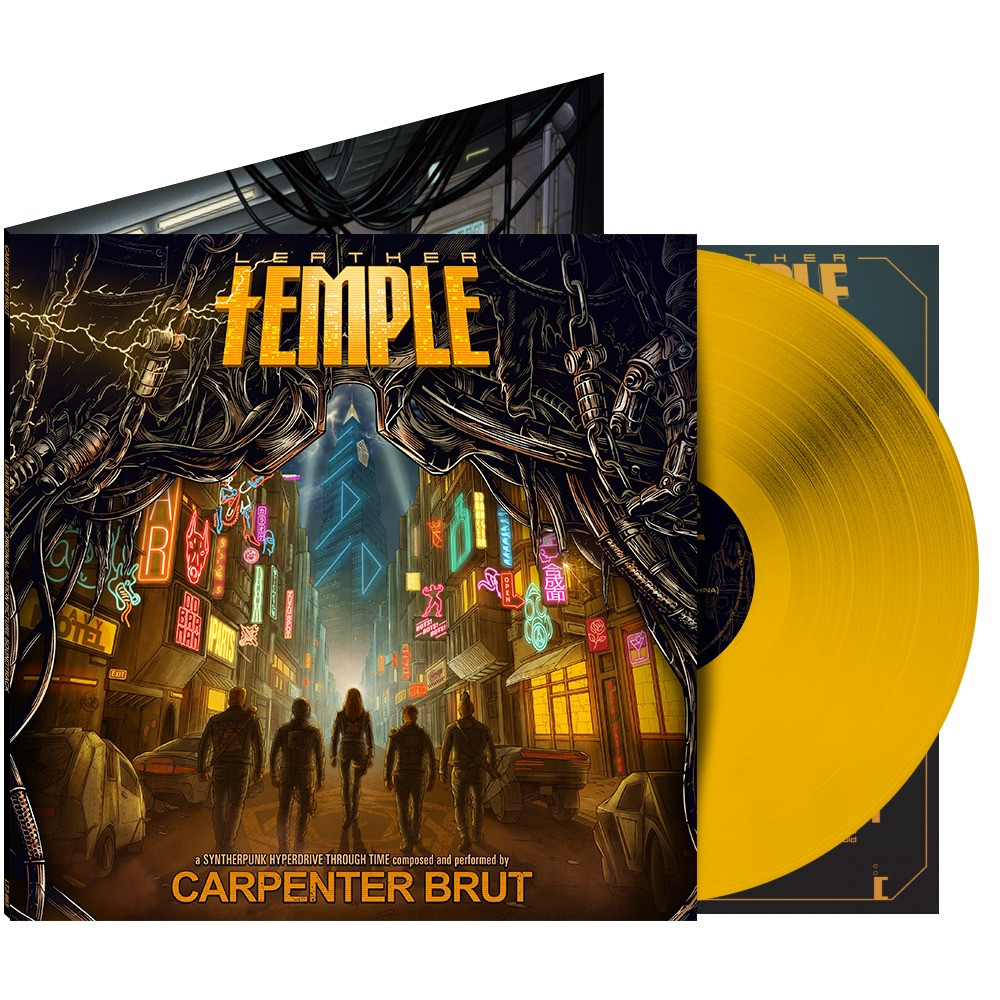 Carpenter Brut 'Leather Temple' LP Yellow Vinyl