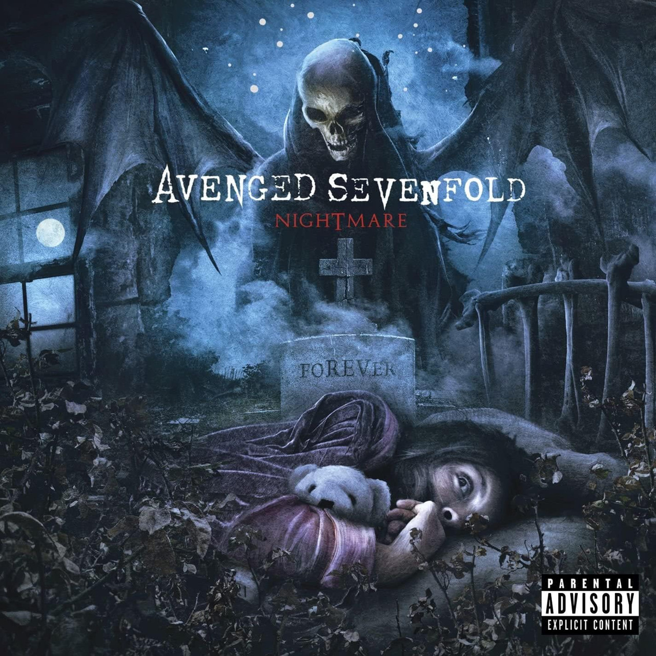 Avenged Sevenfold 'Nightmare' 2LP Electric Blue w/ Black Splatter