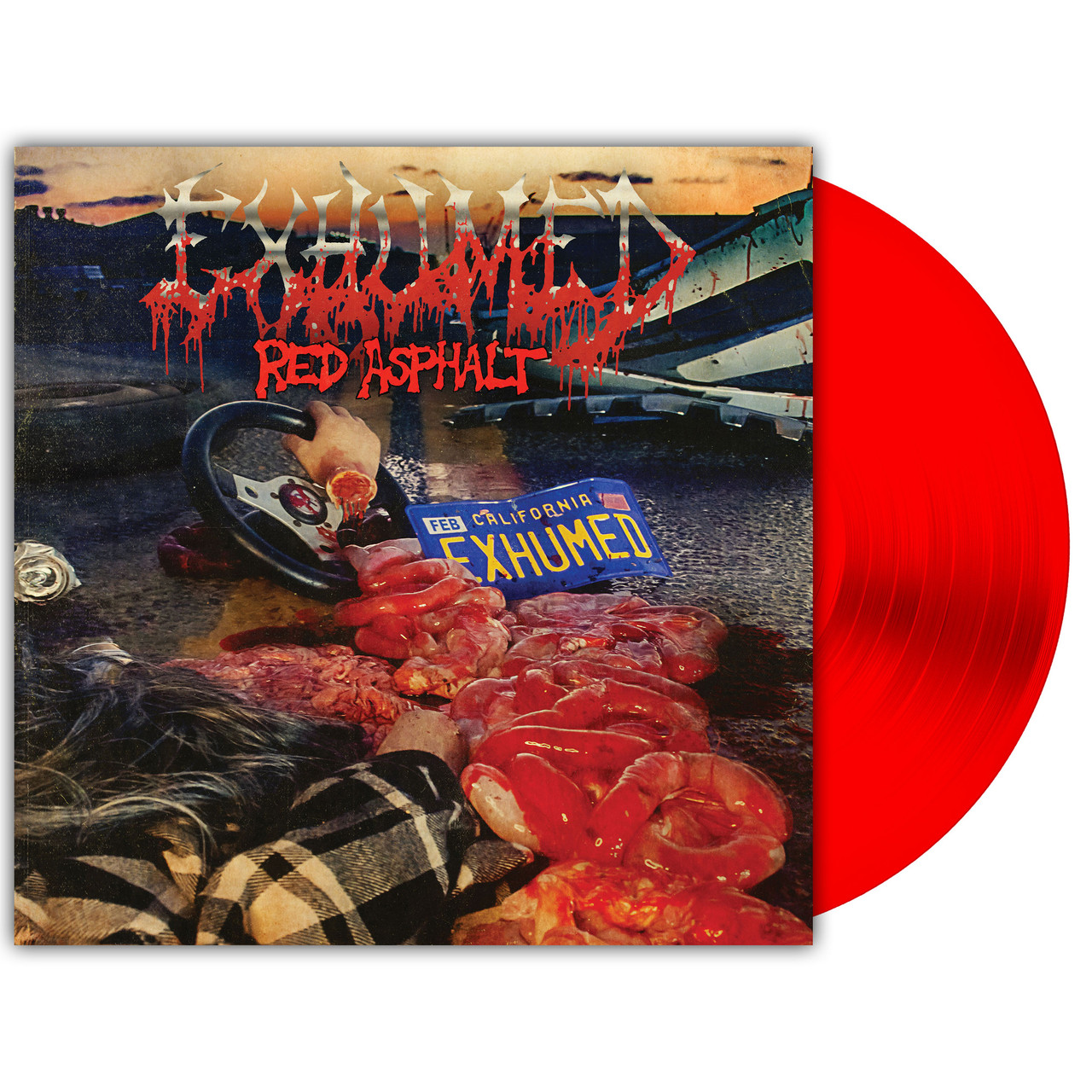 Exhumed 'Red Asphalt' LP Red Vinyl
