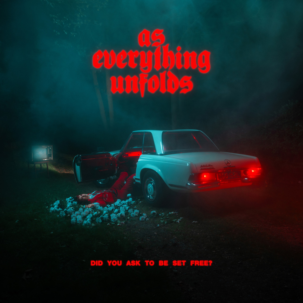 As Everything Unfolds 'Did You Ask To Be Set Free?' LP Transparent Petrol Green Vinyl