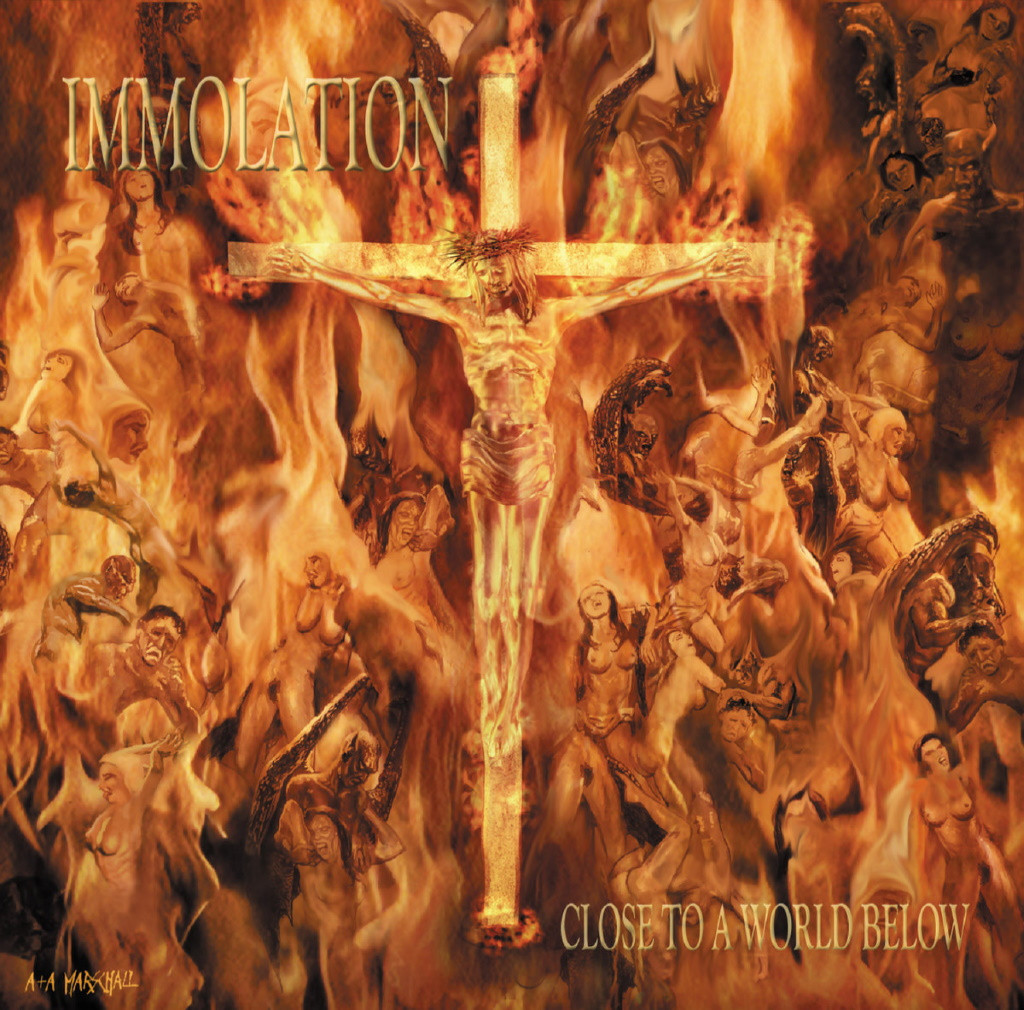 Immolation 'Close To A World Below' (25th Anniversary) LP Fiery Orange Marbled Vinyl