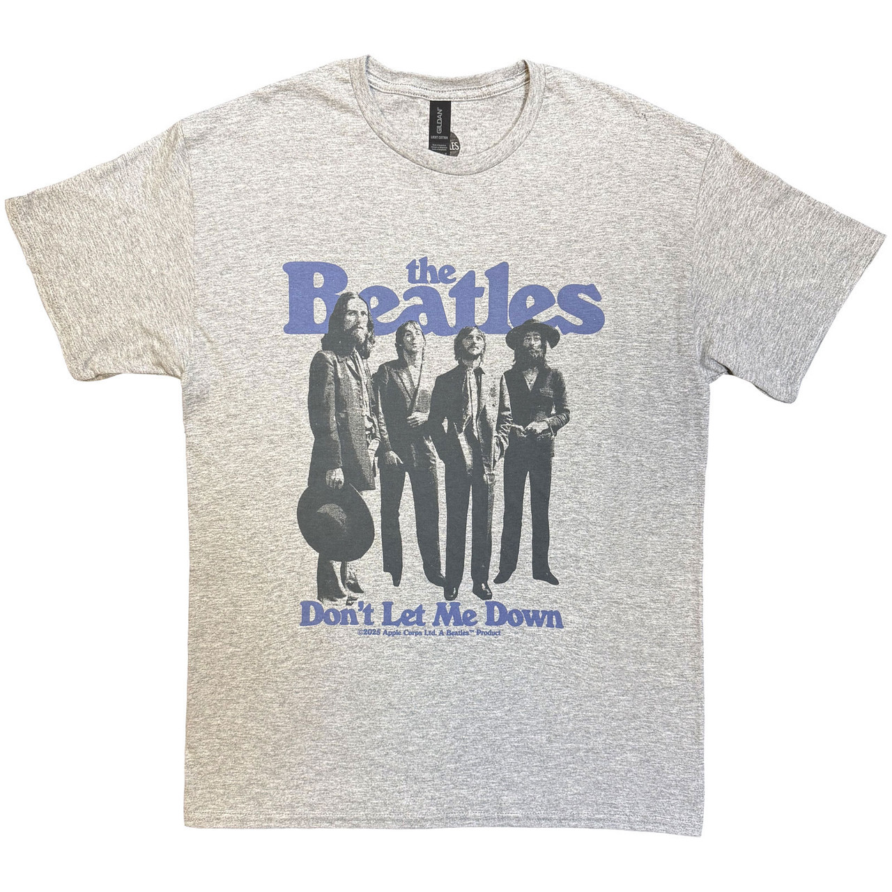The Beatles 'Don't Let Me Down' (Grey) T-Shirt