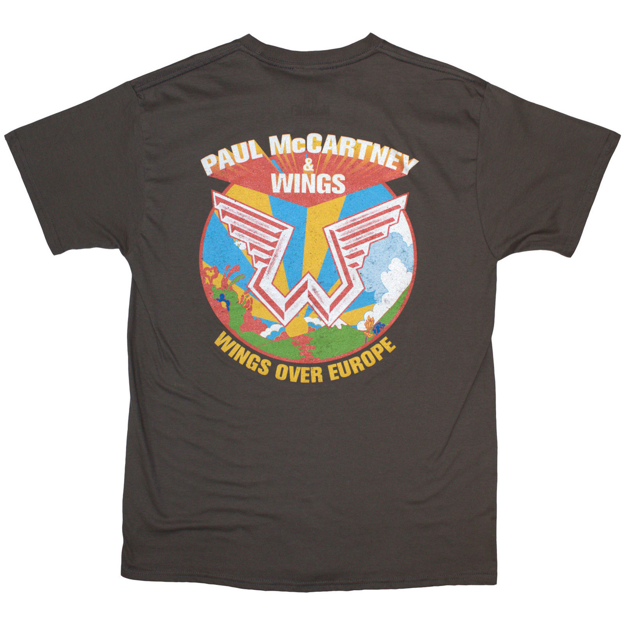 Paul McCartney 'Wings Over Europe' (Grey) T-Shirt