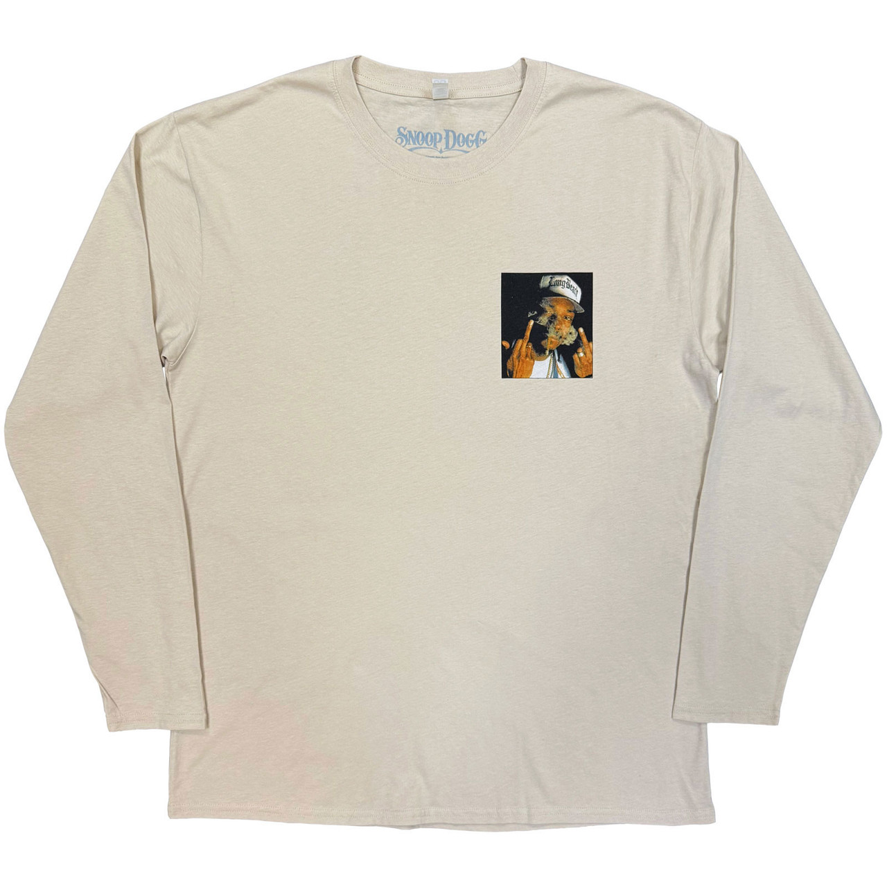 Snoop Dogg 'Middle Finger' (Neutral) Long Sleeve Shirt
