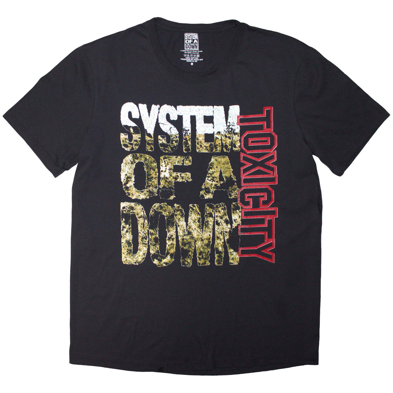 System of a Down 'Toxicity Stack' (Grey) T-Shirt