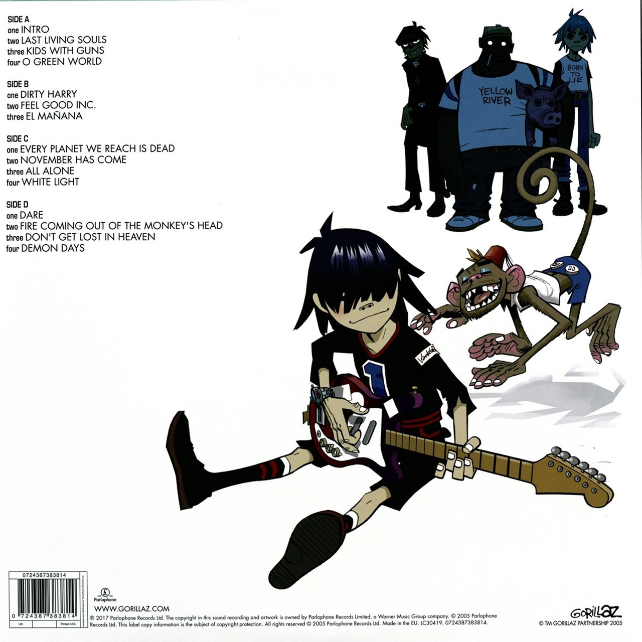 Gorillaz 'Demon Days' 2LP Black Vinyl
