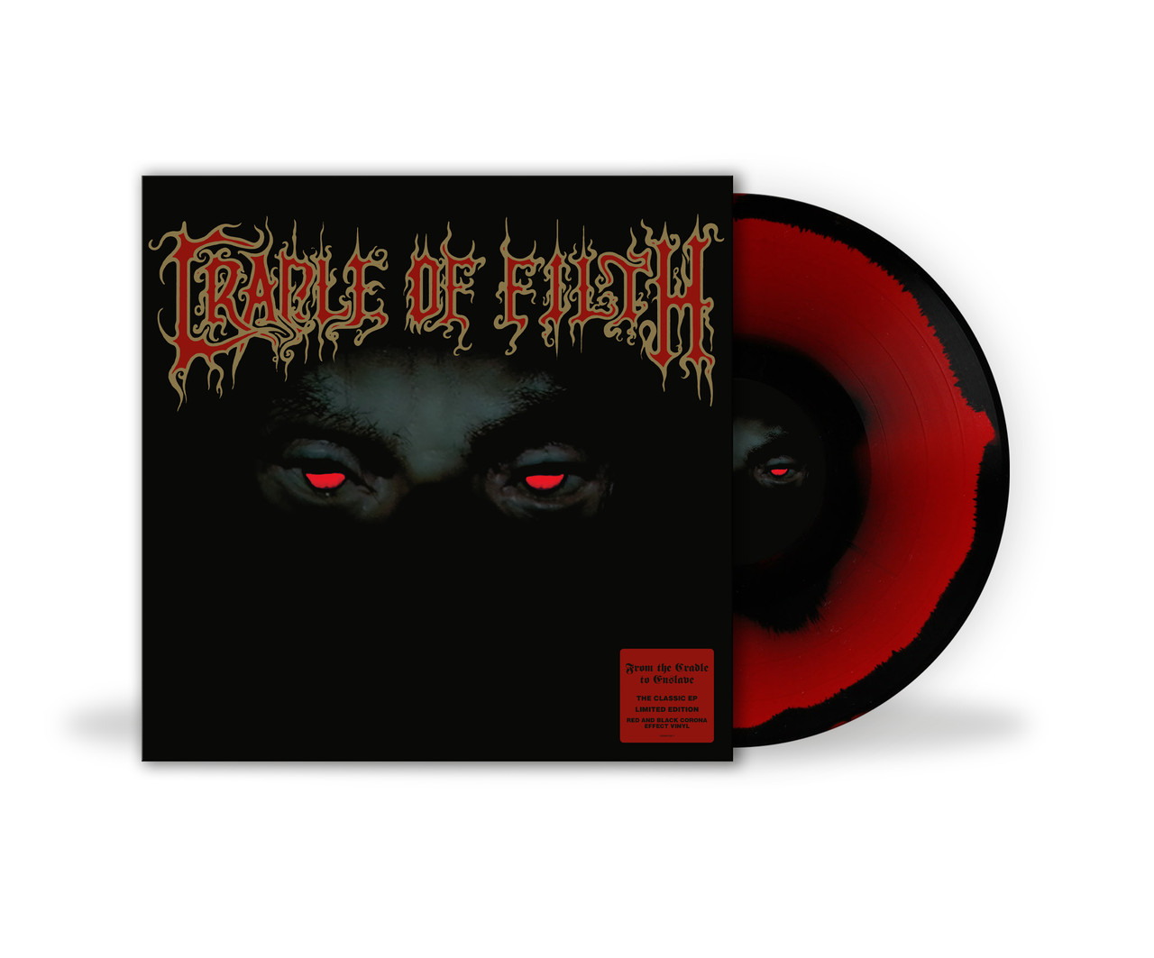 Cradle of Filth 'From the Cradle to Enslave' LP Corona Red Black Vinyl