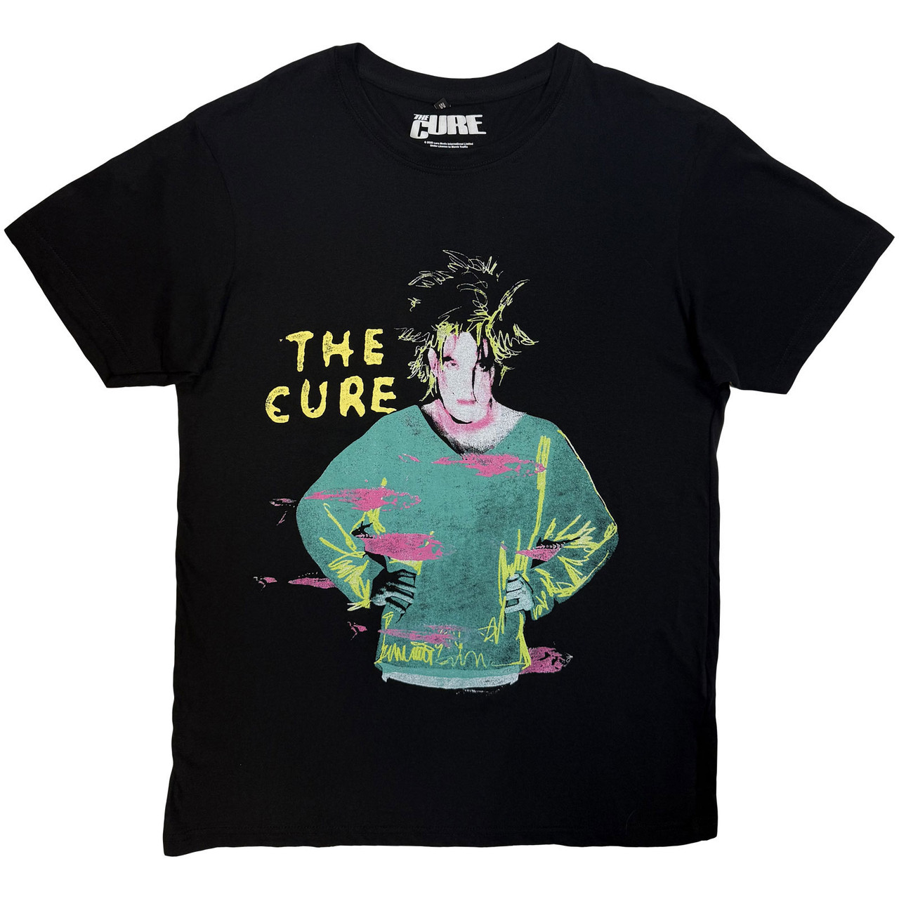 The Cure 'Beach Party Tour '86' (Black) Carbon T-Shirt