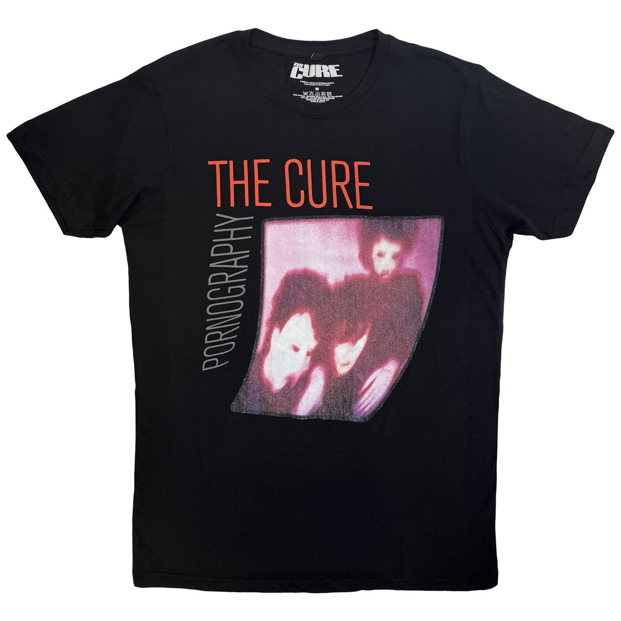 The Cure 'Pornography Photo Warped' (Black) Carbon T-Shirt