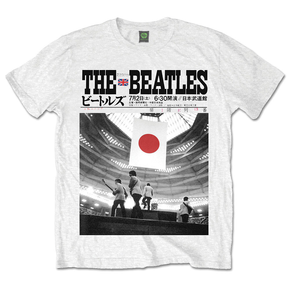 The Beatles 'Live At The Budokan' (White) T-Shirt