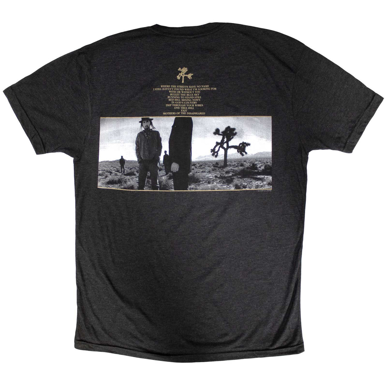 U2 'Joshua Tree Dates 2017' (Grey) T-Shirt