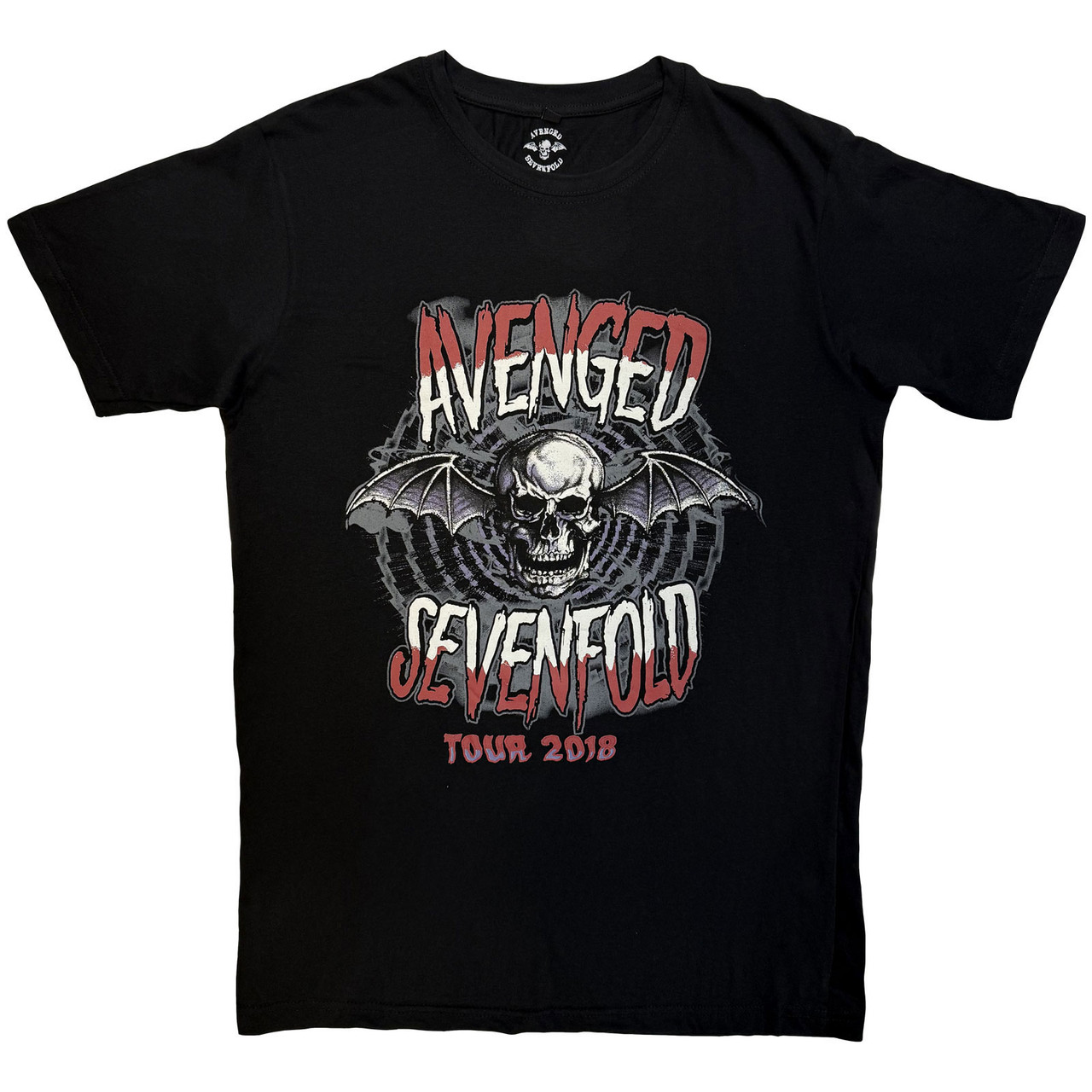 Avenged Sevenfold 'Tour '18' (Black) Carbon T-Shirt
