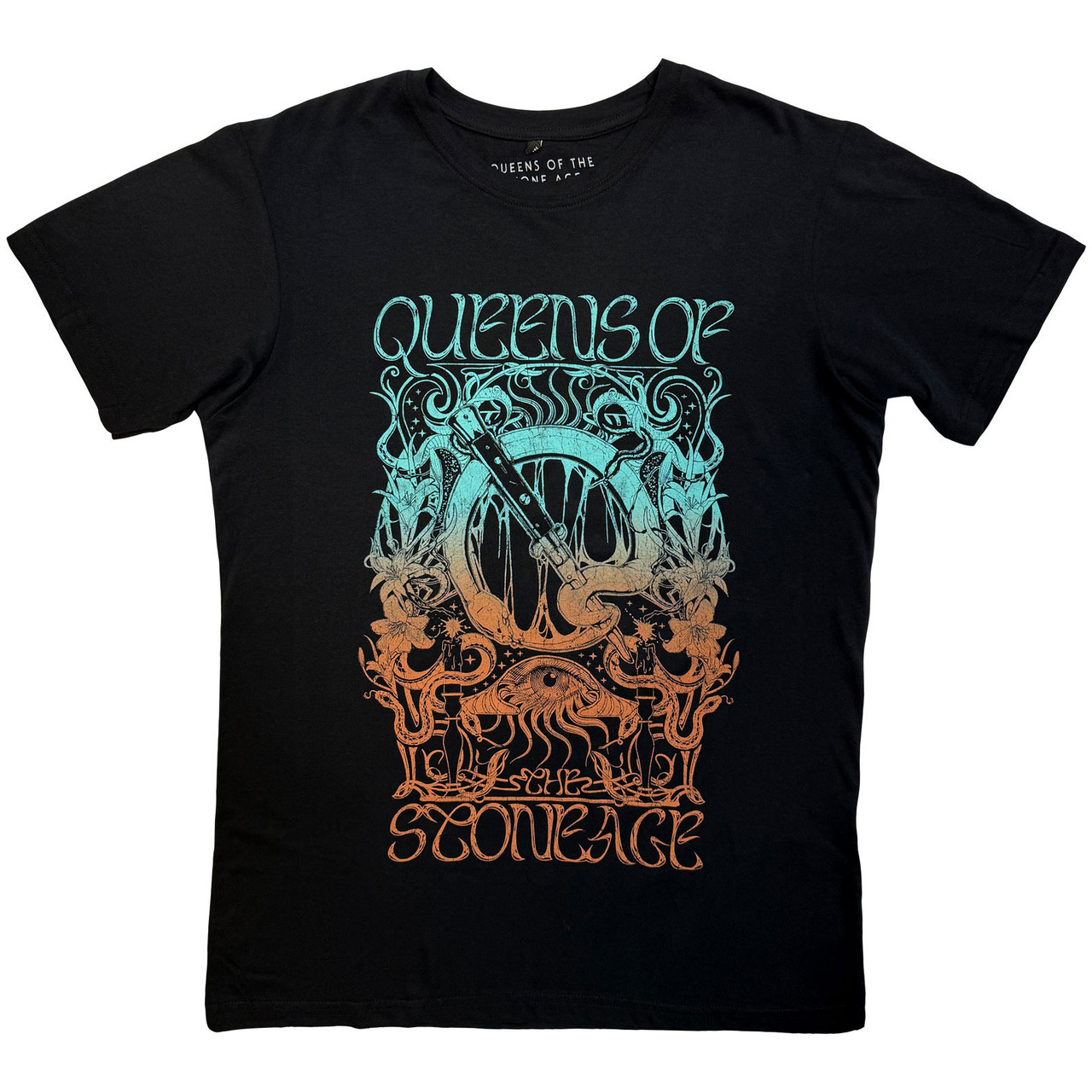 Queens Of The Stone Age 'Montage' (Black) Carbon T-Shirt