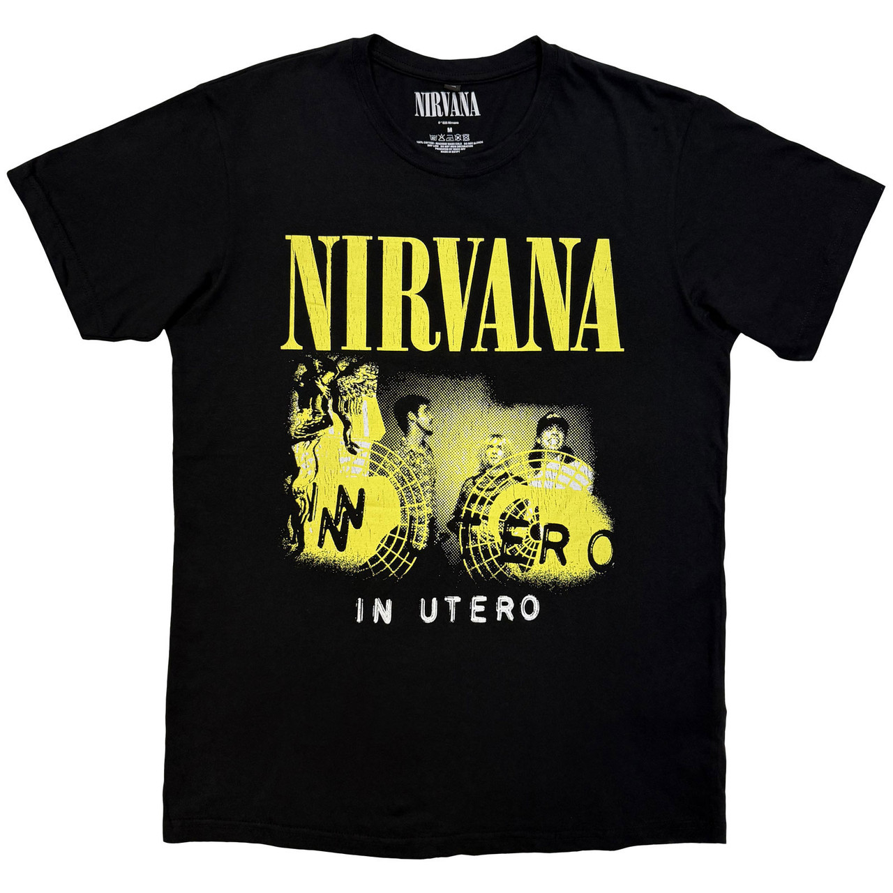 Nirvana 'In Utero Band Photo' (Black) Carbon T-Shirt