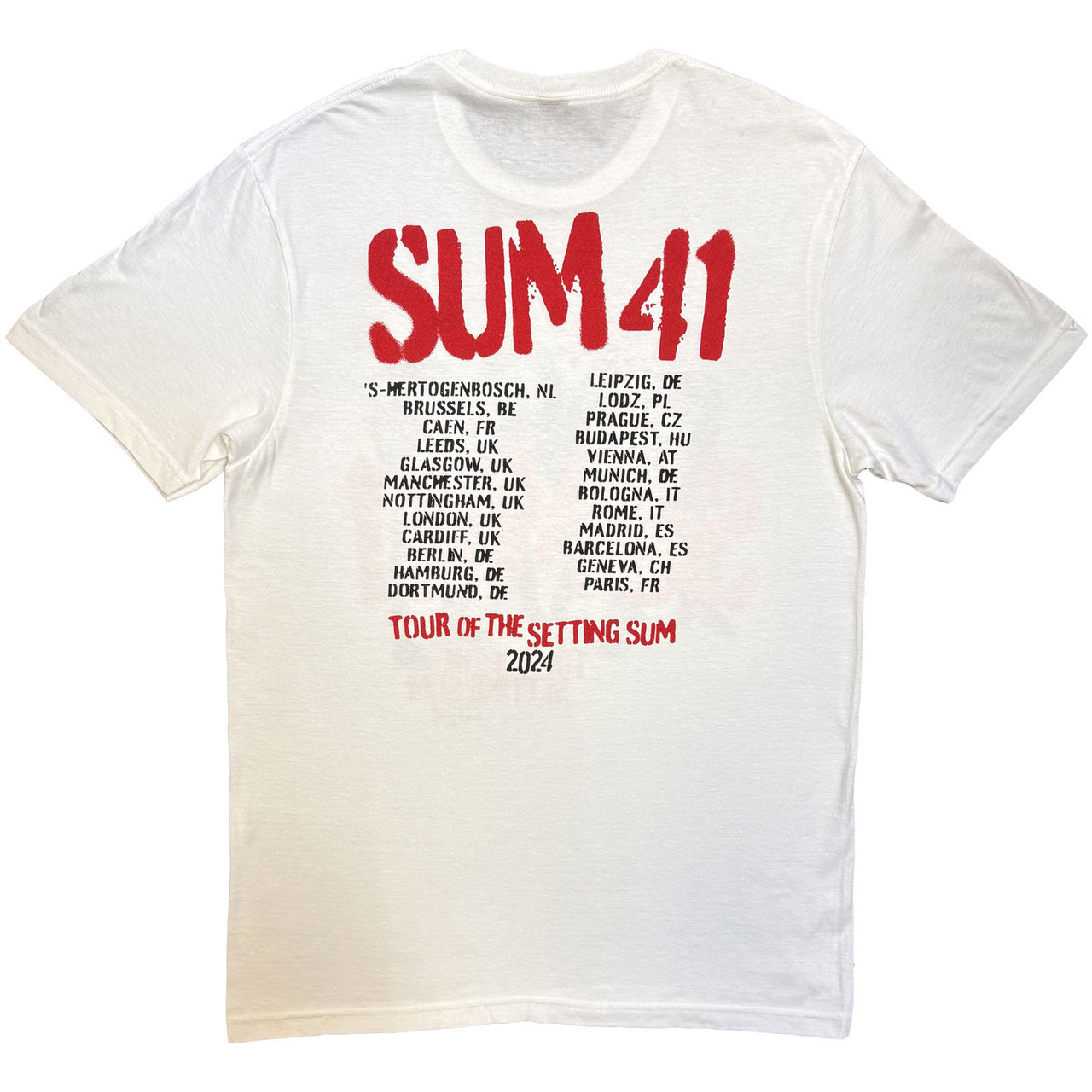 Sum 41 'Tour '24 PT.2 Spray Paint' (White) T-Shirt