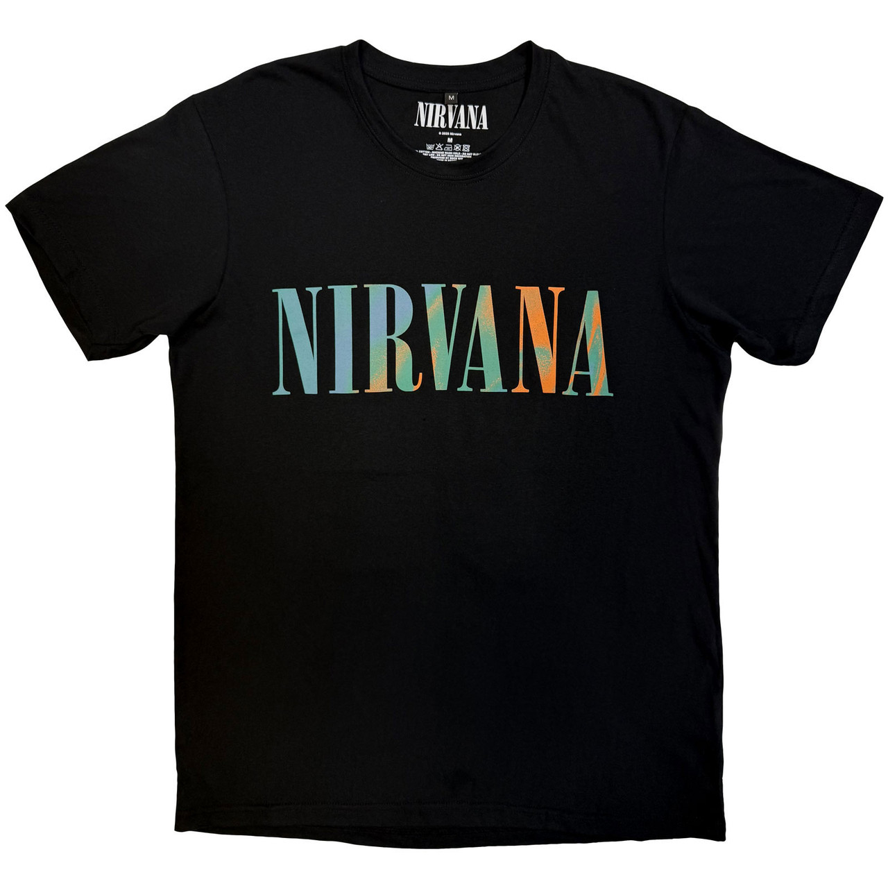 Nirvana 'In Utero Angel Swirl' (Black) Carbon T-Shirt