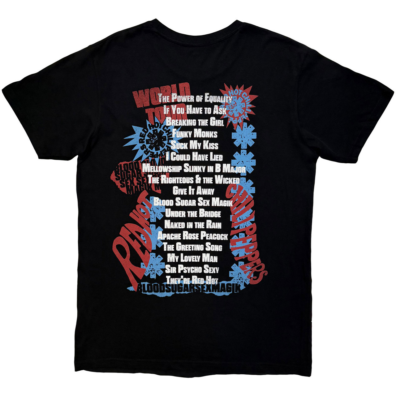 Red Hot Chili Peppers 'Blood Sugar Sex Magik Tracklist' (Black